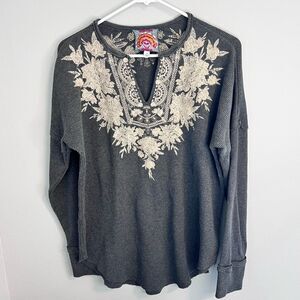 Johnny Was “Christina” V neck thermal